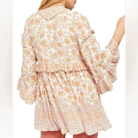 Free People Moonlight Dance Oversized Boho Floral Tunic - Picture 3 of 7